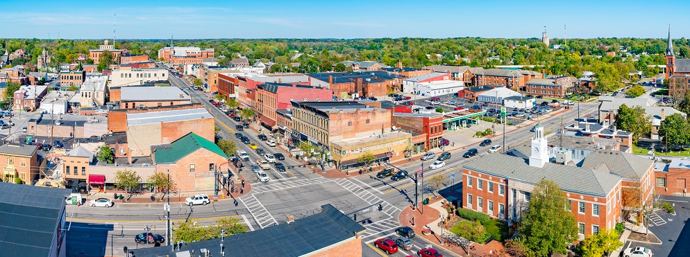 Aerial image of Delaware, Ohio