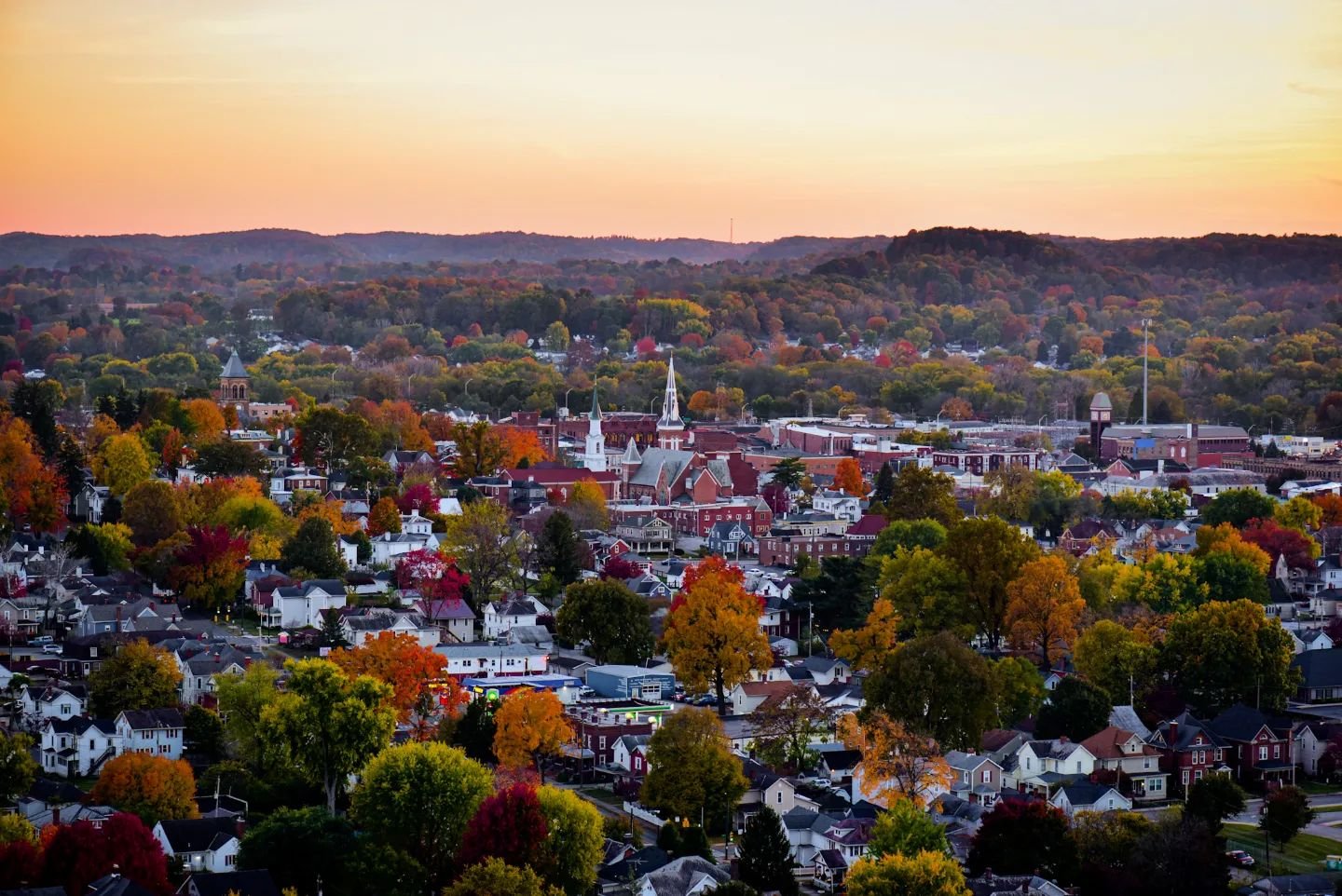 Aerial image of Lancaster, Ohio