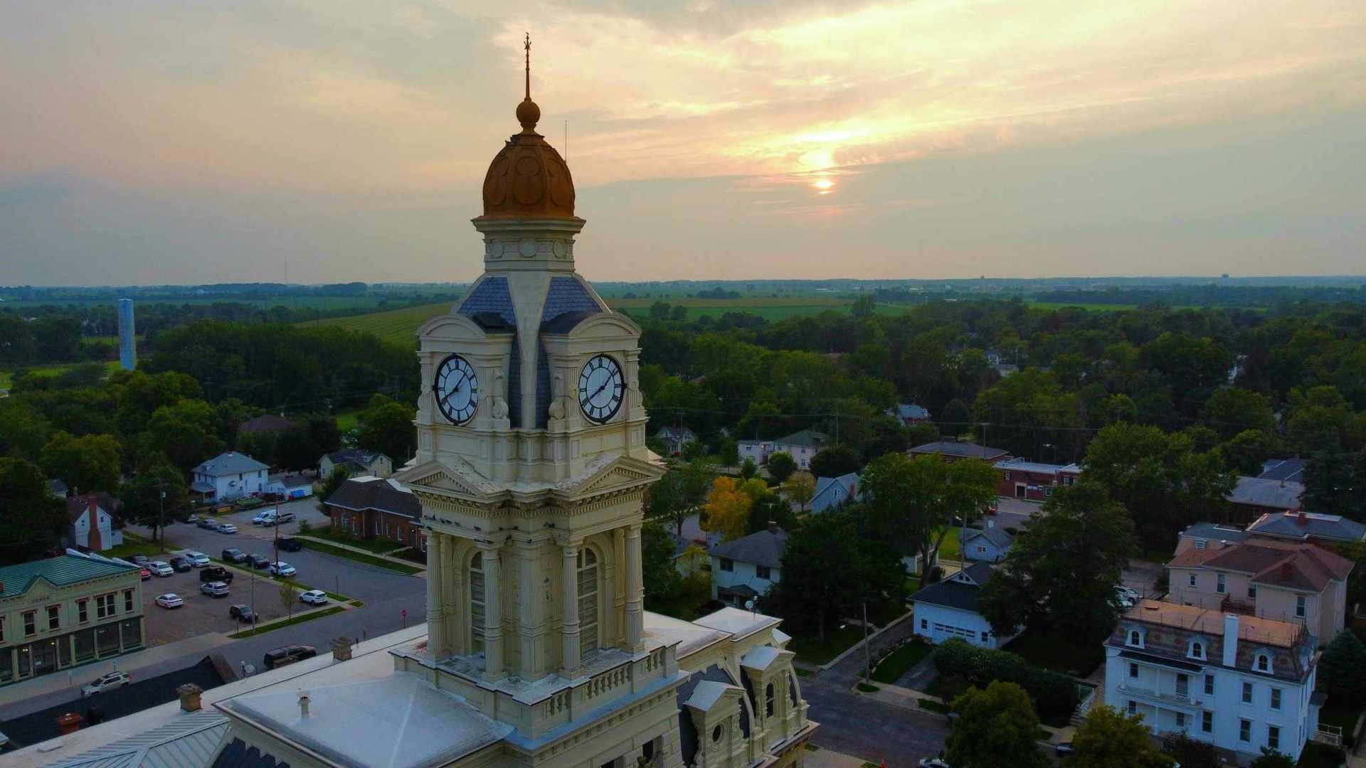 Aerial photo of Madison County, Ohio