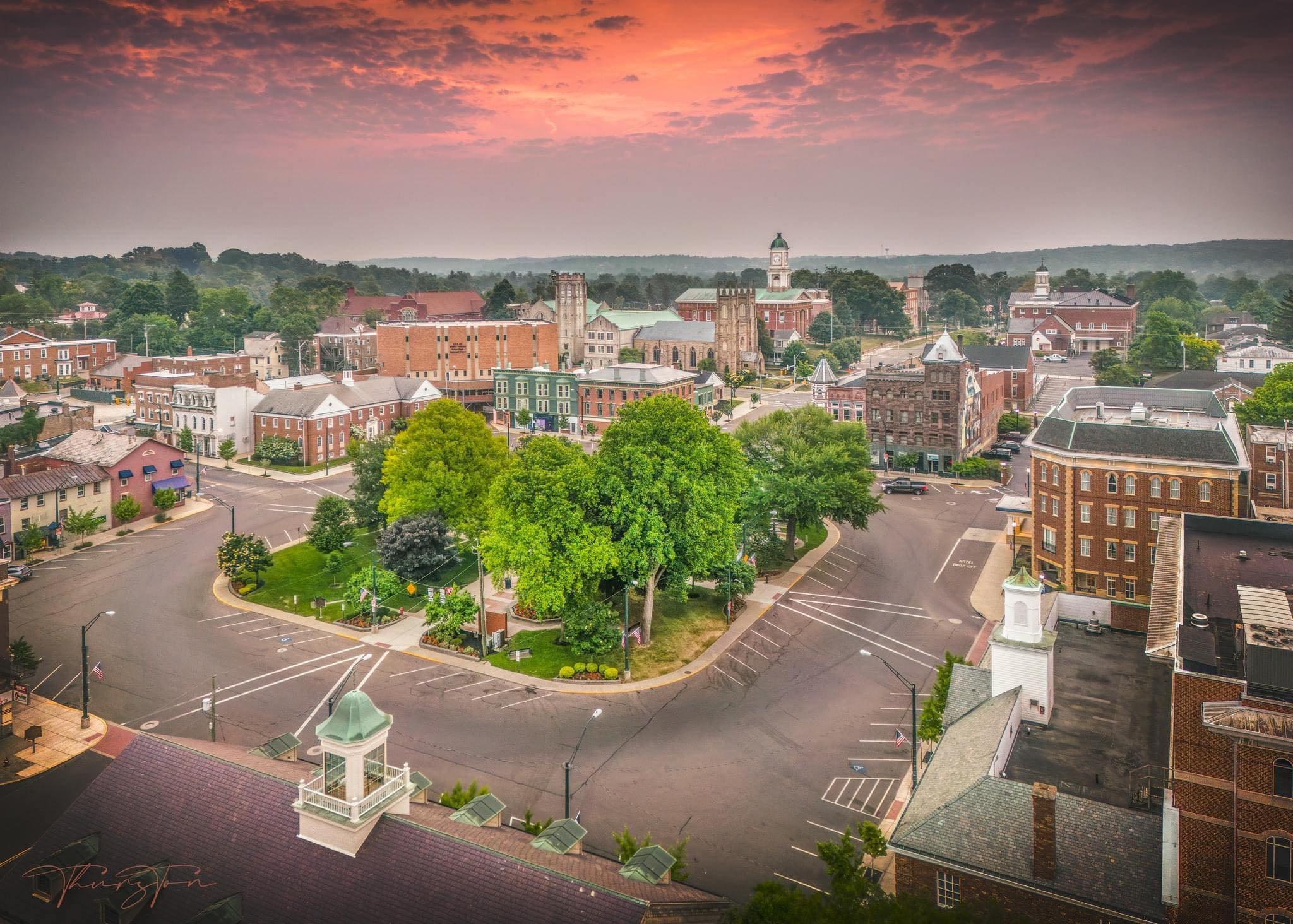 Aerial photo of Mount Vernon, Ohio