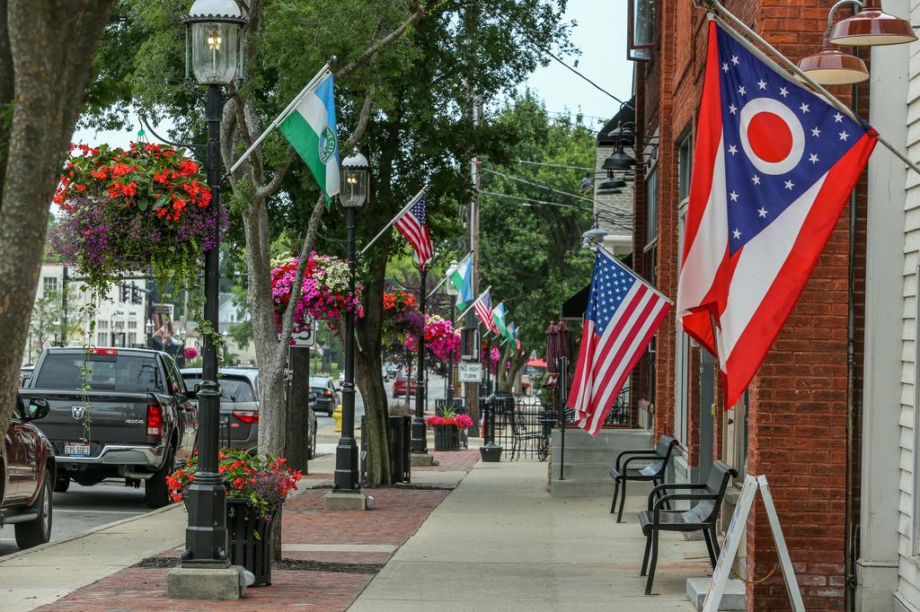 Sidewalk in Grove City, Ohio